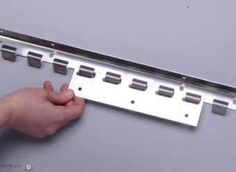 Stainless Steel Suspension Rails - PVC Strip Curtains 